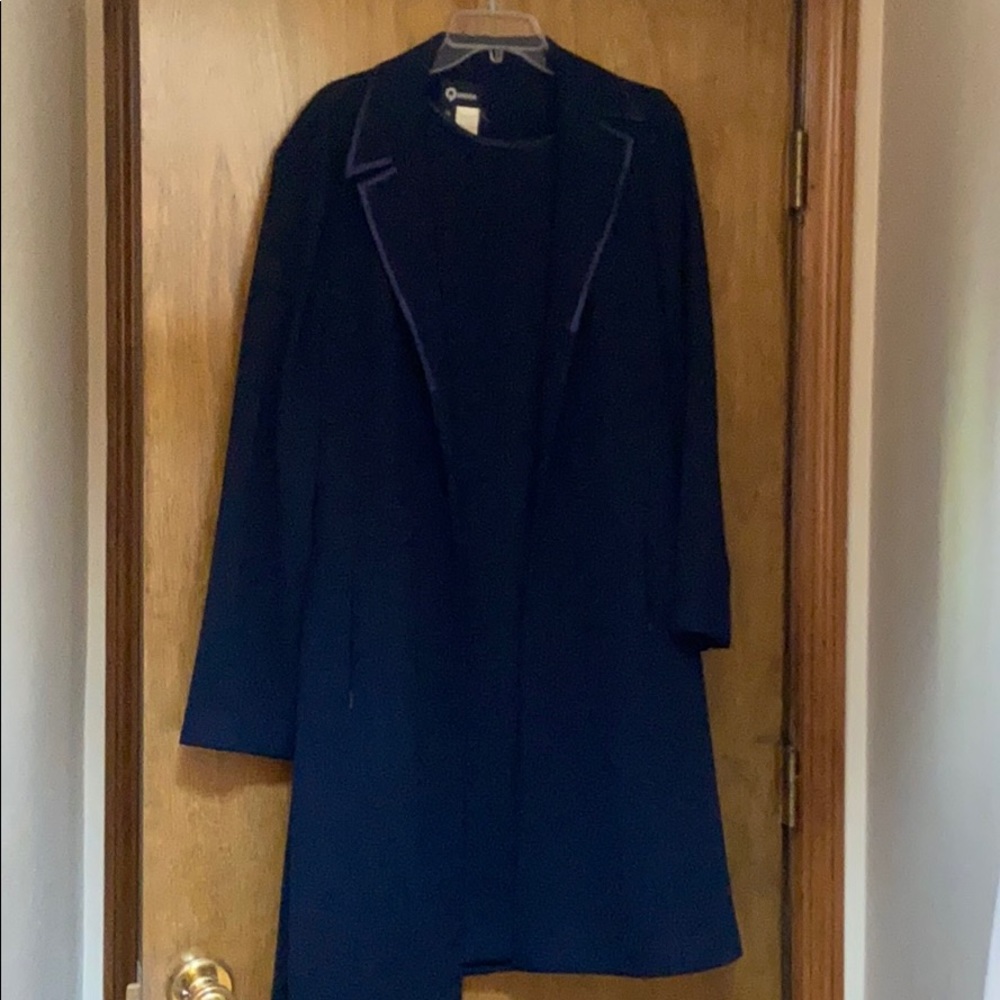 2 price navy shell dress with long sleeve jacket